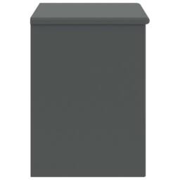Berkfield Home Bedside Cabinet Dark Grey 35x30x40 cm Solid Pinewood - Size: 35 x 30 x 40 cm - thumbnail 3