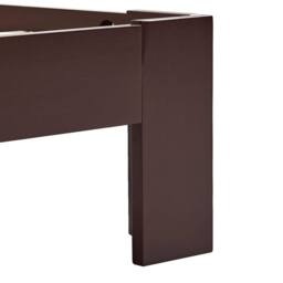 Berkfield Home Bed Frame Dark Brown Solid Pine Wood 100x200 cm - thumbnail 5