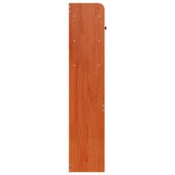 Berkfield Home Headboard with Storage Wax Brown 160 cm Solid Wood Pine - thumbnail 5