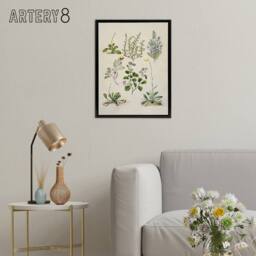 "Artery8 Native New Zealand Wildflowers Artwork Featon Framed Canvas Wall Art in Beige - Size: W18"" x H24""" - thumbnail 3