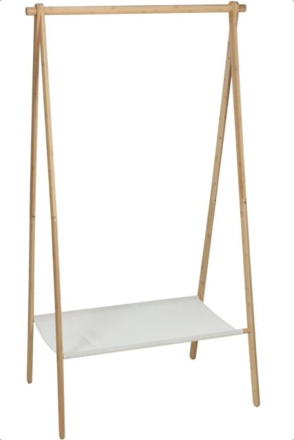 idooka Bamboo Adult Clothes Rack Textile Shelf Lightweight Foldable in Natural - image 1