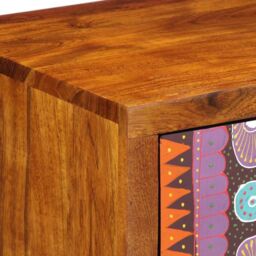 Berkfield Home Sideboard Multicolour 50x35x60 Solid Wood Acacia - thumbnail 8