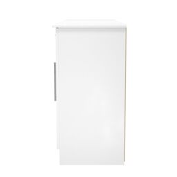 Ready Assembled 2 U Carlton 4 Door 1 Drawer Wide Unit (Ready Assembled) in White - thumbnail 3