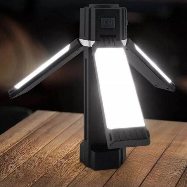 Havendro 1PCS Portable LED Camping Torch Rechargeable Lantern in Black - image 1