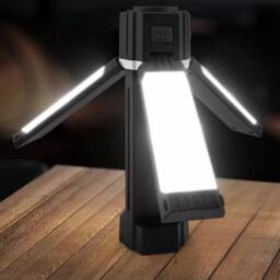 Havendro 1PCS Portable LED Camping Torch Rechargeable Lantern in Black - thumbnail 1