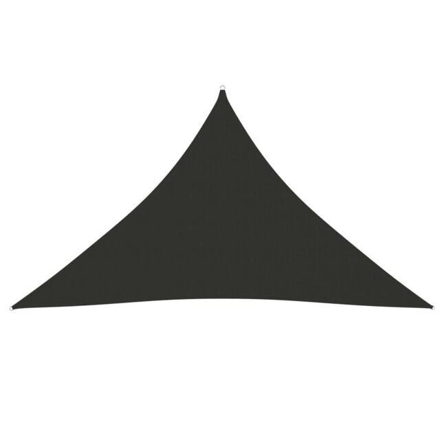 Berkfield Home Sunshade Sail Oxford Fabric Triangular 3.5x3.5x4.9 m Anthracite in Black - image 1