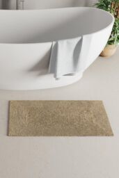 Panda London Panda Bamboo Bath Rug in Beige - thumbnail 1