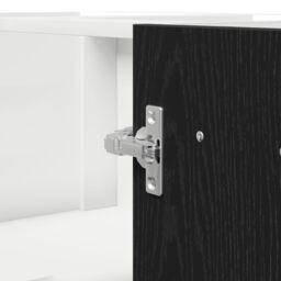 Berkfield Home Black Oak Corner Bottom Cabinet - 75.5x75.5x81.5 cm, Made of Engineered Wood - Size: 75.5x75.5x81.5 cm - thumbnail 9