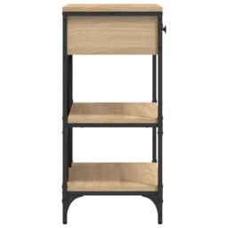 Berkfield Home Console Table Sonoma Oak 75x34.5x75 cm Engineered Wood in Brown - thumbnail 6