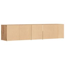 Berkfield Home Corner Cabinet Artisian Oak 200x40x45 cm Engineered Wood in Brown - Size: 200 x 40 x 45 cm - thumbnail 6