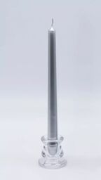 Marco Paul Glass 7cm Taper Candle Stick Holder Table Centre Piece in Clear - thumbnail 3