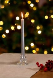 Marco Paul Glass 7cm Taper Candle Stick Holder Table Centre Piece in Clear - thumbnail 6