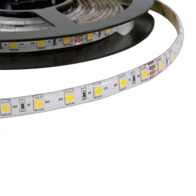 ENER-J LED Flex Strip 5m roll- SMD 5050 (60) 3000K IP65 in White - Size: 25 cm diameter x 19 cm high - image 1