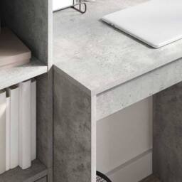 Berkfield Home Writing Desk Concrete grey MDF with concrete look 70 x 50 x 76 cm - thumbnail 4