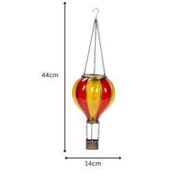 Marco Paul 44cm Yellow & Red Resin Hot air Balloon Solar Hanging Light - thumbnail 2
