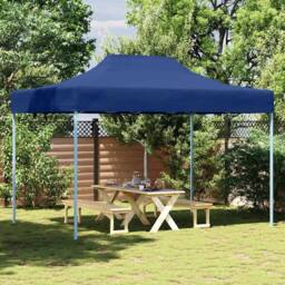 Berkfield Home Professional Folding Party Tent 3x4 m Steel Blue - thumbnail 2