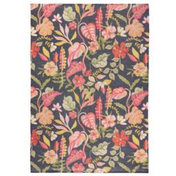 Furn Tropical Bloom Floral Indoor/Outdoor Rug in Black - Size: 120 cm x 170 cm - thumbnail 2