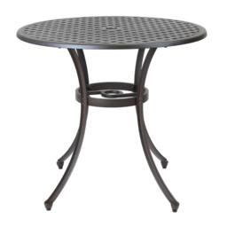 Charles Bentley Metal Cast Aluminium Garden Furniture Patio Set With Cushions in Black - thumbnail 5