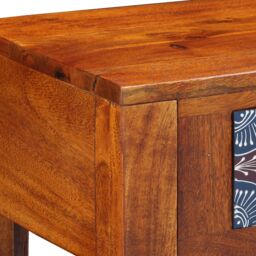 Berkfield Home Side Table 40x30x36 cm Solid Wood Acacia in Brown - Size: 40 x 30 x 36 cm - thumbnail 9
