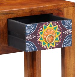 Berkfield Home Side Table 40x30x36 cm Solid Wood Acacia in Brown - Size: 40 x 30 x 36 cm - thumbnail 8