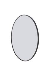 Living and Home Aluminium Alloy Framed HD Float Glass Bathroom Mirror in Black - thumbnail 2