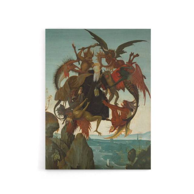 "Artery8 Michelangelo Buonarroti Torment St Canvas Wall Art Print - Size: W18"" x H24""" - image 1