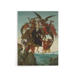 "Artery8 Michelangelo Buonarroti Torment St Canvas Wall Art Print - Size: W18"" x H24""" - thumbnail 1