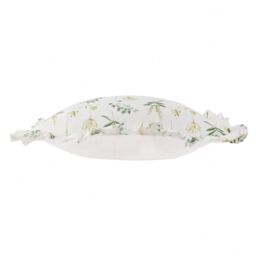 Wylder Meadow Ruffle Floral Cushion in Blue - Size: 50 cm x 50 cm - thumbnail 3