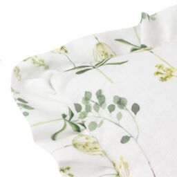 Wylder Meadow Ruffle Floral Cushion in Blue - Size: 50 cm x 50 cm - thumbnail 4