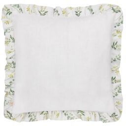 Wylder Meadow Ruffle Floral Cushion in Blue - Size: 50 cm x 50 cm - thumbnail 2