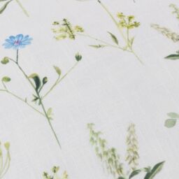 Wylder Meadow Ruffle Floral Cushion in Blue - Size: 50 cm x 50 cm - thumbnail 5