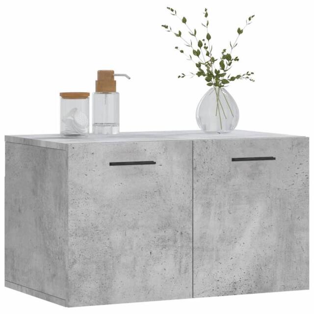 Berkfield Home Wall Cabinet Concrete Grey 60x36.5x35 cm Engineered Wood - image 1