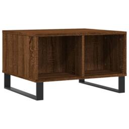 Berkfield Home Coffee Table Brown Oak 60x50x36.5 cm Engineered Wood - thumbnail 6