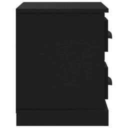 Berkfield Home Elegant Bedside Cabinet Black 60x35.5x45 cm - thumbnail 8