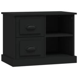 Berkfield Home Elegant Bedside Cabinet Black 60x35.5x45 cm - thumbnail 3