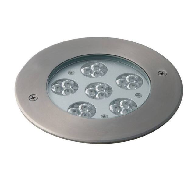 Netlighting Iride Outdoor LED Dimmable Integrated Recessed Ground Lights Rgb IP67 in Grey