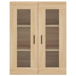 Berkfield Home Highboard Sonoma Oak 69.5x34x180 cm Engineered Wood in Light Tan - thumbnail 6