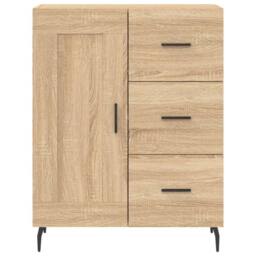 Berkfield Home Highboard Sonoma Oak 69.5x34x180 cm Engineered Wood in Light Tan - thumbnail 8
