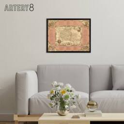 "Artery8 Murals Of East Los Angeles Framed Canvas Wall Art Print - Size: W12"" x H16""" - thumbnail 3