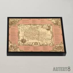 "Artery8 Murals Of East Los Angeles Framed Canvas Wall Art Print - Size: W12"" x H16""" - thumbnail 2