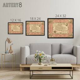 "Artery8 Murals Of East Los Angeles Framed Canvas Wall Art Print - Size: W12"" x H16""" - thumbnail 4