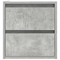 Berkfield Home Durable Wall-mounted Bedside Cabinets 2 pcs Concrete Grey 38x34x40 cm - Size: 38 x 34 x 40 cm - thumbnail 7