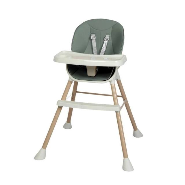 VOGREX Green 6-In-1 Adjustable Baby High Chair Removable Tray Safe Feeding - image 1