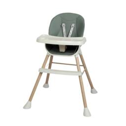 VOGREX Green 6-In-1 Adjustable Baby High Chair Removable Tray Safe Feeding