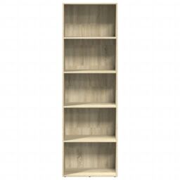 Berkfield Home Bookcase Sonoma Oak 60x30x189 cm Engineered Wood in Brown - Size: 60 x 30 x 189 cm - thumbnail 4
