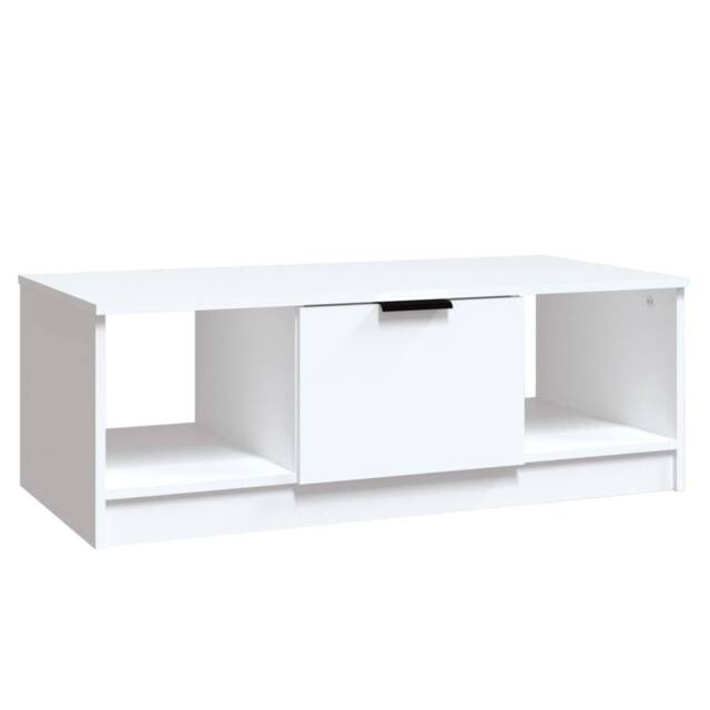 Berkfield Home Coffee Table White 102x50x36 cm Engineered Wood - Size: 102 x 50 x 36 cm - image 1