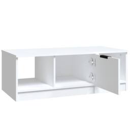 Berkfield Home Coffee Table White 102x50x36 cm Engineered Wood - Size: 102 x 50 x 36 cm - thumbnail 5