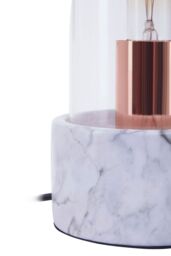 Orsina Lamonte Marble Base Bell Lamp in Grey - thumbnail 4
