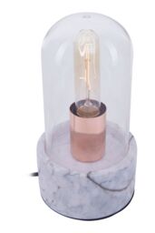 Orsina Lamonte Marble Base Bell Lamp in Grey - thumbnail 3