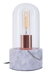 Orsina Lamonte Marble Base Bell Lamp in Grey - thumbnail 2